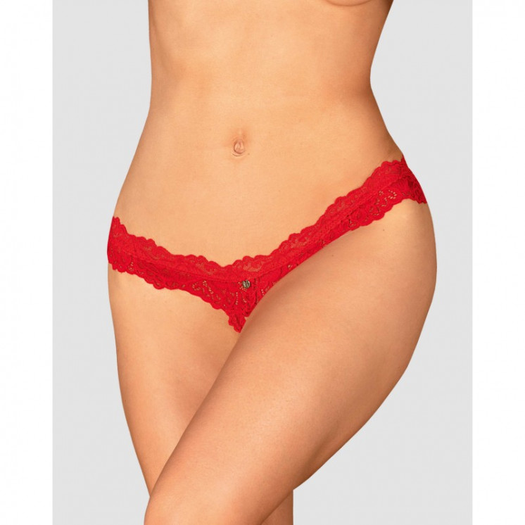 amor cherris string ouvert  rouge