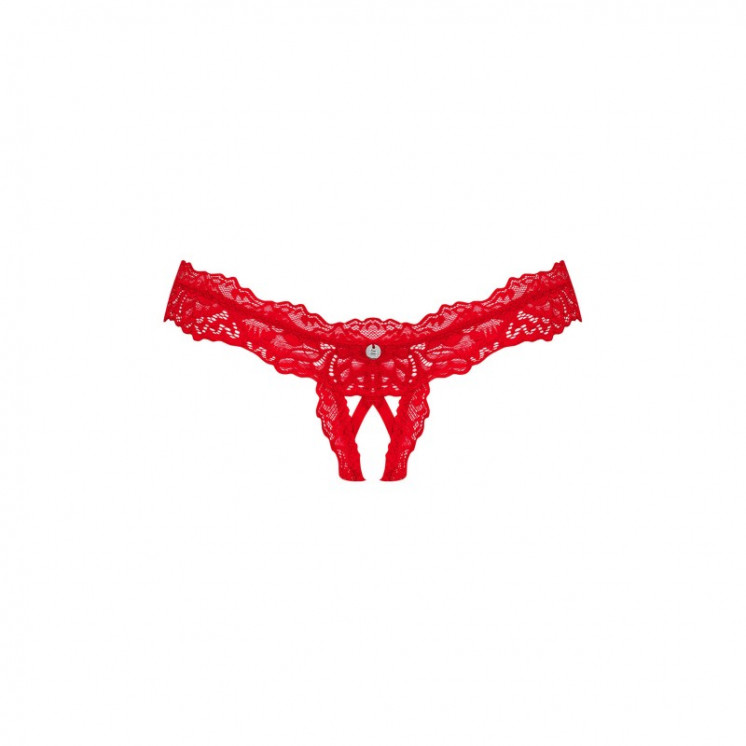 amor cherris string ouvert  rouge