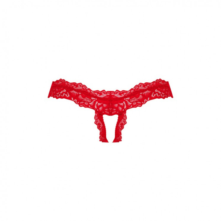 amor cherris string ouvert  rouge